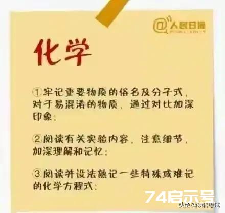 人民日报公布了中小学9个学科的学习方法法...