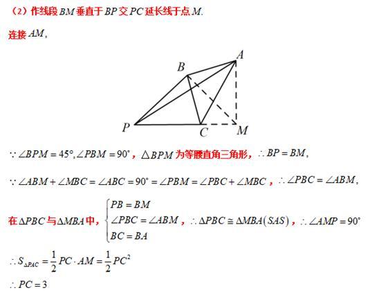 模型大全 模型17-18：等腰旋转 双等腰旋转 模型分析 经典例题