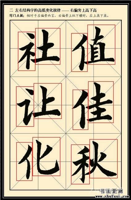 写好汉字：汉字结构组合规律图解