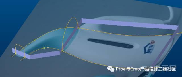 Proe/Creo曲面造型·挂烫机图片建模