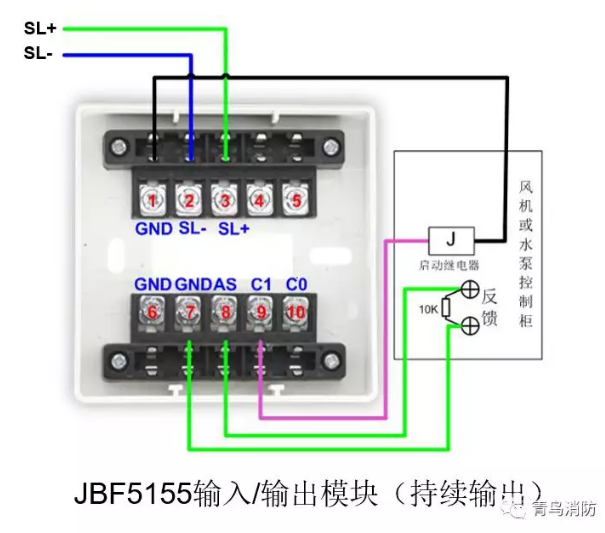 青鸟消防官方推荐消防模块接线图