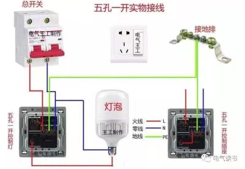 零基础学电工，高清彩色电路图一看就懂