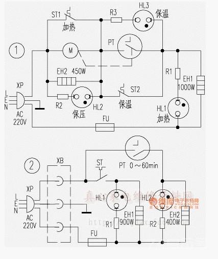 几种电压力锅的原理与维修实例（附图）