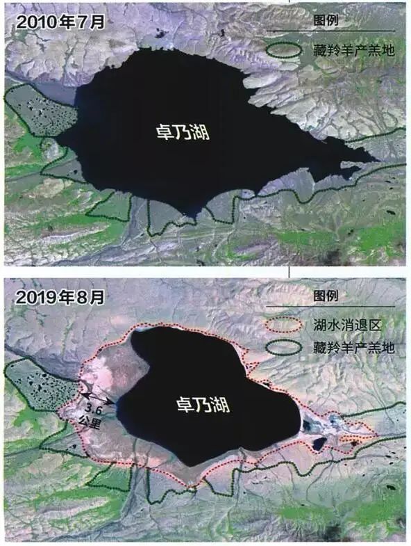 卓乃湖的溃决示意图