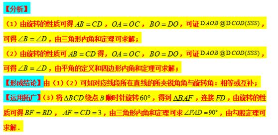 模型大全 模型19：互补性旋转模型 模型分析 经典例题 巩固提升