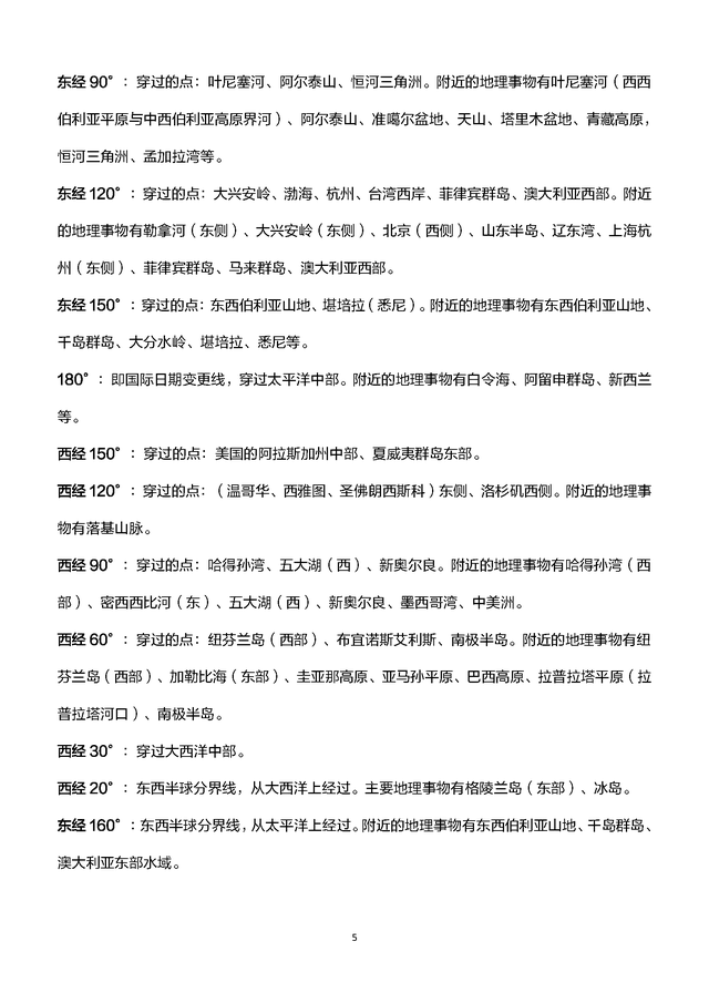 高中地理：你不可错过的一轮复习知识清单，高中三年重点都在这里