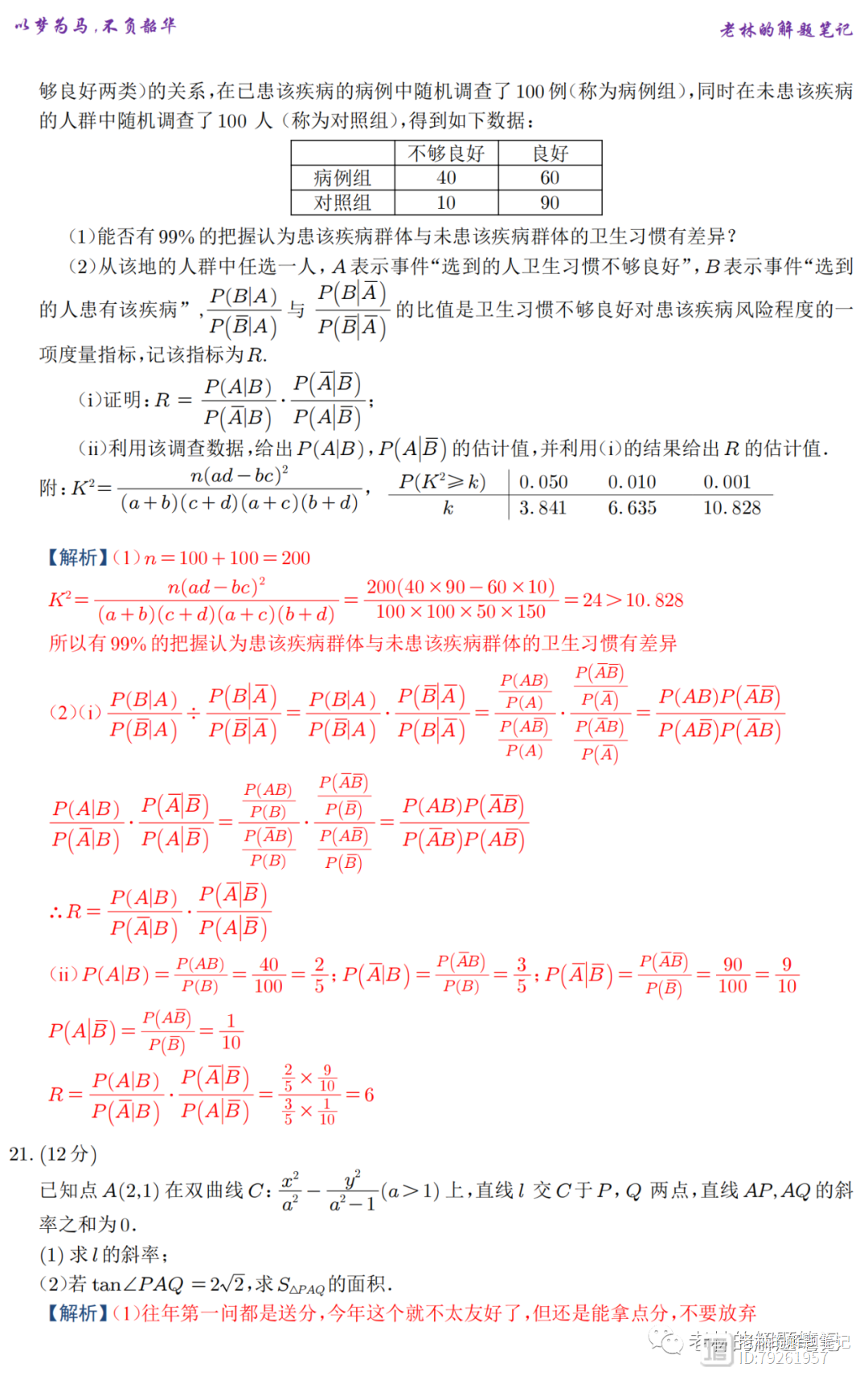 2022年新高考全国1卷逐题详解（适用于湖北、山东、江苏、广东等八省）