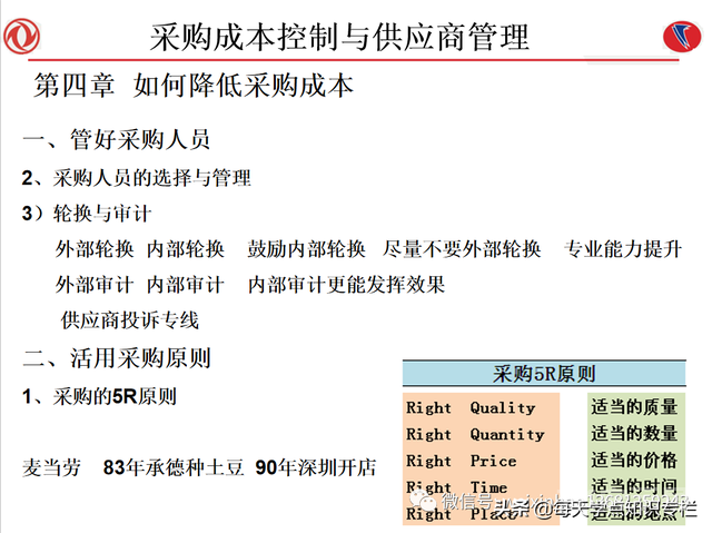 课件：采购成本控制与供应商管理（108页PPT）