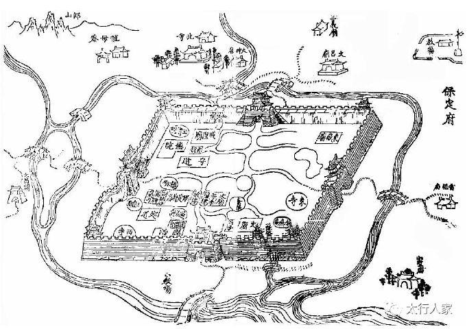 图说保定丨1538-1956年，老地图看尽保定城市历史变迁