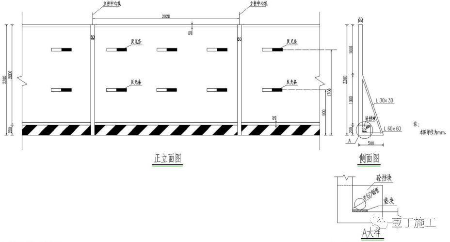 6种常用施工围挡的做法详图